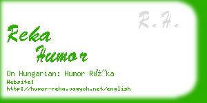 reka humor business card